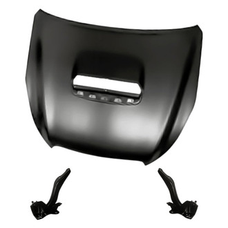 Replacement - 3-Piece (Hood Panel, Driver and Passenger Side Hood Hinge) (Standard Line)