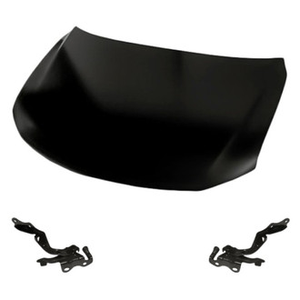 Replacement - 3-Piece (Hood Panel, Driver and Passenger Side Hood Hinge) (Standard Line)