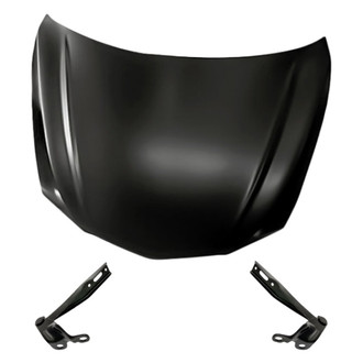 Replacement - 3-Piece (Hood Panel, Driver and Passenger Side Hood Hinge) (Standard Line)