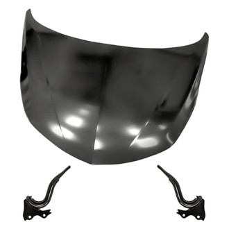 Replacement - 3-Piece (Hood Panel, Driver and Passenger Side Hood Hinge) (Standard Line)