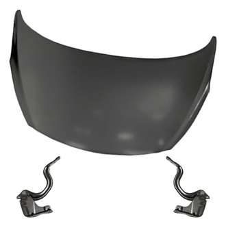 Replacement - 3-Piece (Hood Panel, Driver and Passenger Side Hood Hinge) (Standard Line)