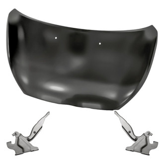Replacement - 3-Piece (Hood Panel, Driver and Passenger Side Hood Hinge) (Standard Line)