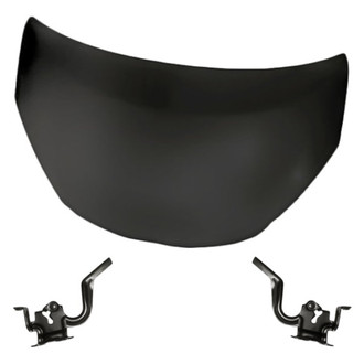 Replacement - 3-Piece (Hood Panel, Driver and Passenger Side Hood Hinge) (Standard Line)