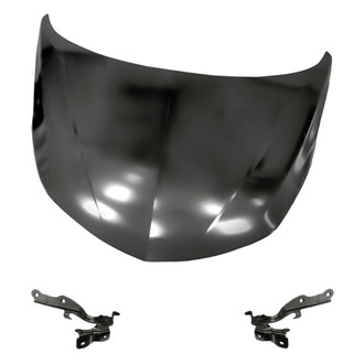 Replacement - 3-Piece (Hood Panel, Driver and Passenger Side Hood Hinge) (Standard Line)