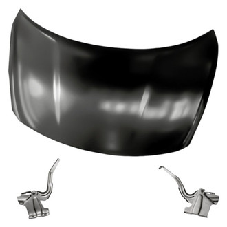 Replacement - 3-Piece (Hood Panel, Driver and Passenger Side Hood Hinge) (Standard Line)