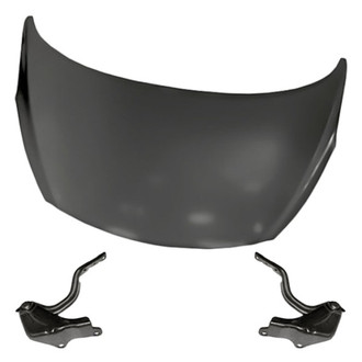 Replacement - 3-Piece (Hood Panel, Driver and Passenger Side Hood Hinge) (Standard Line)