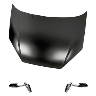 Replacement - 3-Piece (Hood Panel, Driver and Passenger Side Hood Hinge) (Standard Line)