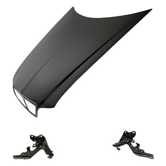 Replacement - 3-Piece (Hood Panel, Driver and Passenger Side Hood Hinge) (Standard Line)