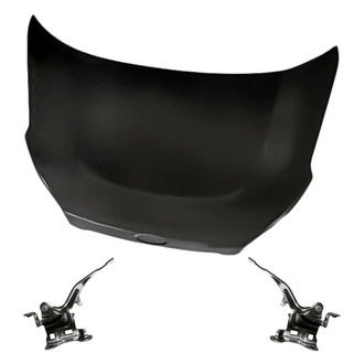 Replacement - 3-Piece (Hood Panel, Driver and Passenger Side Hood Hinge) (Standard Line)