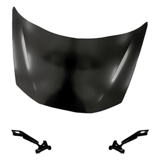 Replacement - 3-Piece (Hood Panel, Driver and Passenger Side Hood Hinge) (Standard Line)