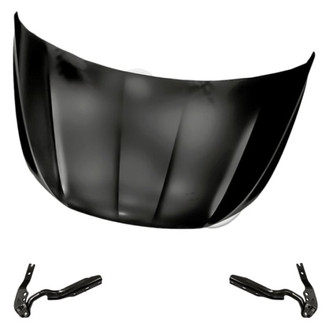 Replacement - 3-Piece (Hood Panel, Driver and Passenger Side Hood Hinge) (Standard Line)