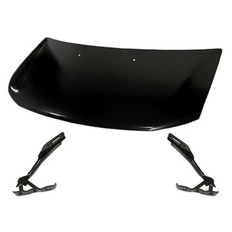 Replacement - 3-Piece (Hood Panel, Driver and Passenger Side Hood Hinge) (Standard Line)