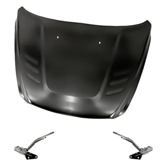 Replacement - 3-Piece (Hood Panel, Driver and Passenger Side Hood Hinge) (Standard Line)