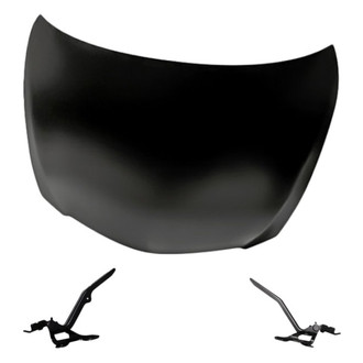 Replacement - 3-Piece (Hood Panel, Driver and Passenger Side Hood Hinge) (Standard Line)