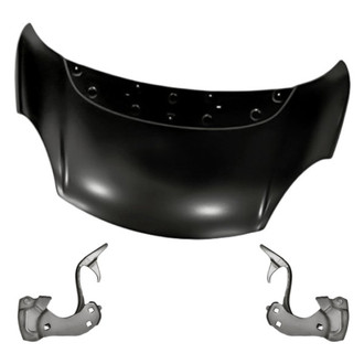 Replacement - 3-Piece (Hood Panel, Driver and Passenger Side Hood Hinge) (Standard Line)