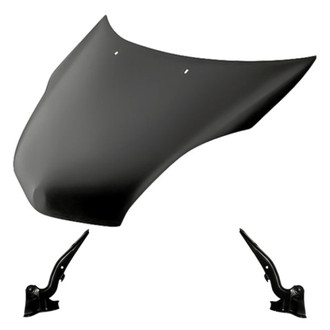 Replacement - 3-Piece (Hood Panel, Driver and Passenger Side Hood Hinge) (Standard Line)