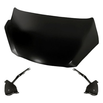 Replacement - 3-Piece (Hood Panel, Driver and Passenger Side Hood Hinge) (Standard Line)