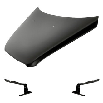 Replacement - 3-Piece (Hood Panel, Driver and Passenger Side Hood Hinge) (Standard Line)