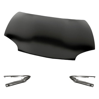 Replacement - 3-Piece (Hood Panel, Driver and Passenger Side Hood Hinge) (Standard Line)