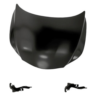 Replacement - 3-Piece (Hood Panel, Driver and Passenger Side Hood Hinge)