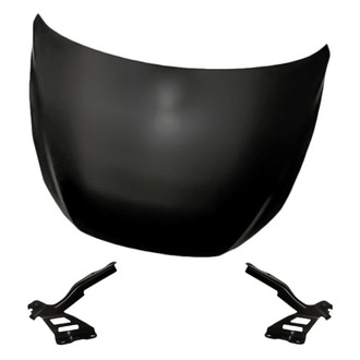Replacement - 3-Piece (Hood Panel, Driver and Passenger Side Hood Hinge) (Standard Line)