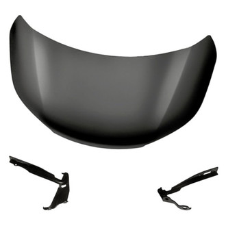 Replacement - 3-Piece (Hood Panel, Driver and Passenger Side Hood Hinge) (Standard Line)