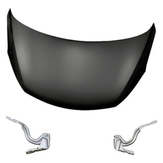 Replacement - 3-Piece (Hood Panel, Driver and Passenger Side Hood Hinge) (Standard Line)