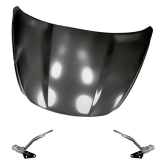 Replacement - 3-Piece (Hood Panel, Driver and Passenger Side Hood Hinge) (Standard Line)