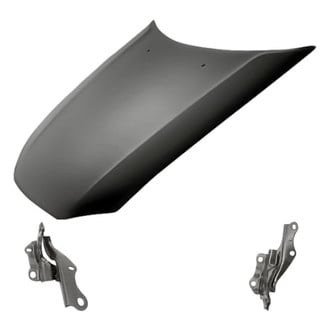 Replacement - 3-Piece (Hood Panel, Driver and Passenger Side Hood Hinge) (Standard Line)