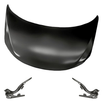 Replacement - 3-Piece (Hood Panel, Driver and Passenger Side Hood Hinge) (Standard Line)
