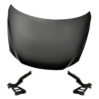 Replacement - 3-Piece (Hood Panel, Driver and Passenger Side Hood Hinge) (Standard Line)