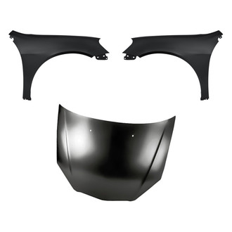 Replacement - 3-Piece (Hood Panel, Front Driver and Passenger Side Fender) (Standard Line)