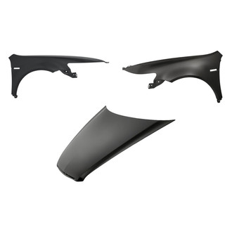 Replacement - 3-Piece (Hood Panel, Front Driver and Passenger Side Fender) (Standard Line)