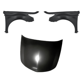 Replacement - 3-Piece (Hood Panel, Front Driver and Passenger Side Fender)