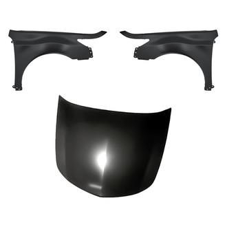Replacement - 3-Piece (Hood Panel, Front Driver and Passenger Side Fender) (Standard Line)
