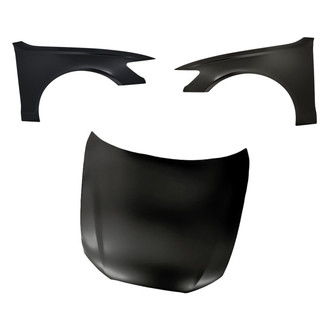 Replacement - 3-Piece (Hood Panel, Front Driver and Passenger Side Fender) (Standard Line)