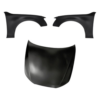 Replacement - 3-Piece (Hood Panel, Front Driver and Passenger Side Fender) (CAPA Certified)