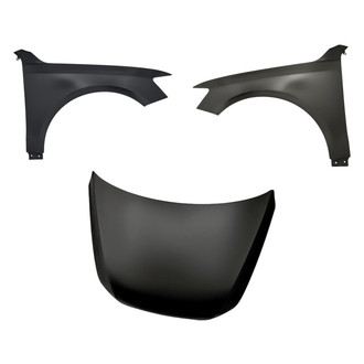 Replacement BNDL-202844 - 3-Piece (Hood Panel, Front Driver and Passenger Side Fender) (CAPA Certified)