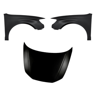Replacement - 3-Piece (Hood Panel, Front Driver and Passenger Side Fender) (CAPA Certified)