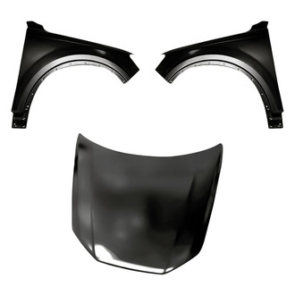 Replacement - 3-Piece (Hood Panel, Front Driver and Passenger Side Fender)