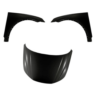 Replacement - 3-Piece (Hood Panel, Front Driver and Passenger Side Fender)
