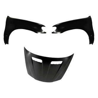 Replacement - 3-Piece (Hood Panel, Front Driver and Passenger Side Fender) (Standard Line)