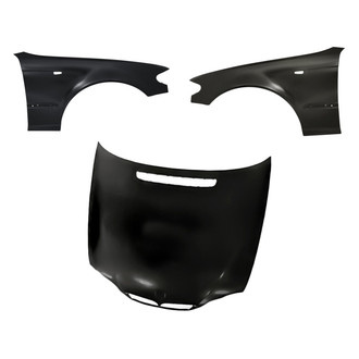 Replacement - 3-Piece (Hood Panel, Front Driver and Passenger Side Fender)