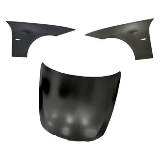 Replacement - 3-Piece (Hood Panel, Front Driver and Passenger Side Fender) (CAPA Certified)