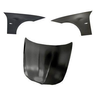 Replacement - 3-Piece (Hood Panel, Front Driver and Passenger Side Fender) (Standard Line)