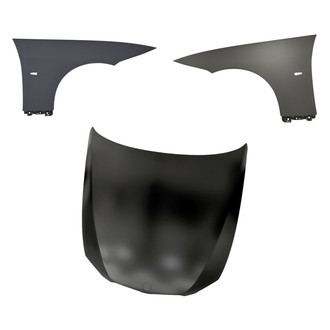 Replacement - 3-Piece (Hood Panel, Front Driver and Passenger Side Fender)