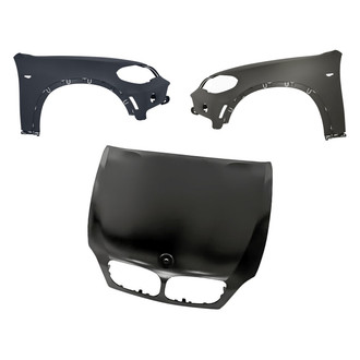 Replacement - 3-Piece (Hood Panel, Front Driver and Passenger Side Fender) (Standard Line)