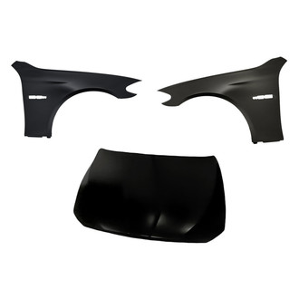 Replacement BNDL-202897 - 3-Piece (Hood Panel, Front Driver and Passenger Side Fender) (CAPA Certified)