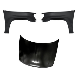Replacement - 3-Piece (Hood Panel, Front Driver and Passenger Side Fender)