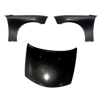Replacement - 3-Piece (Hood Panel, Front Driver and Passenger Side Fender)